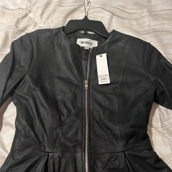 Bbdakota nwt size x-small faux leather color black womens - Picture 2 of 5